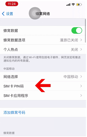 北湖苹果14维修网分享如何给iPhone14的SIM卡设置密码 