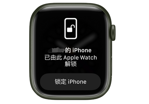 北湖苹果手机维修分享用 AppleWatch 解锁配备面容 ID 的 iPhone方法 