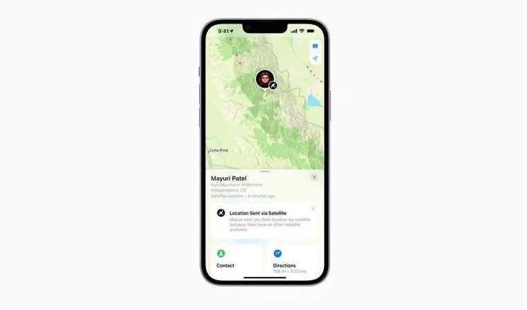 北湖苹果14维修分享iPhone14系列中 FindMy功能通过卫星分享位置方法教程 